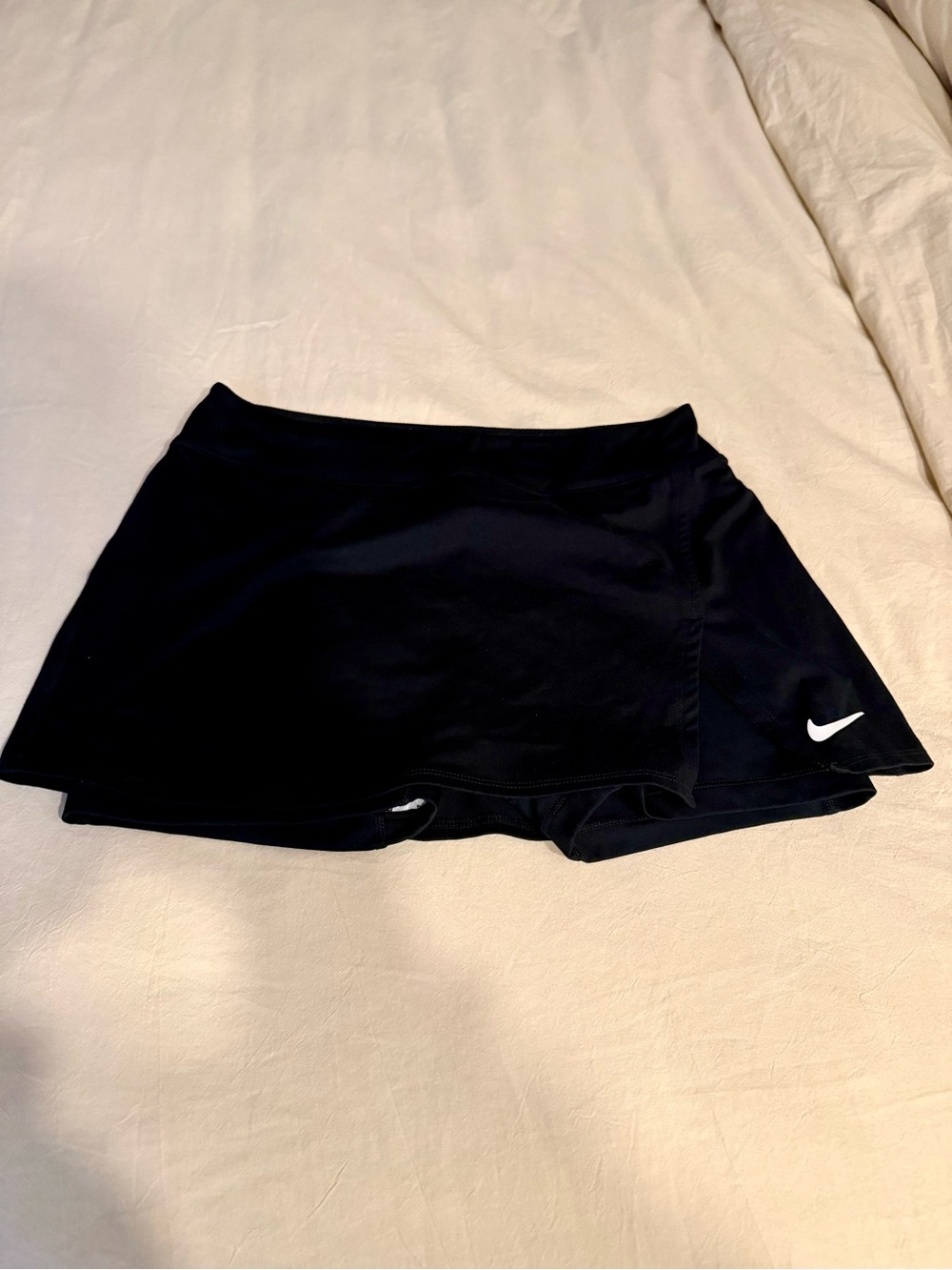 Nike Black Women's Athletic Skort with White Swoosh